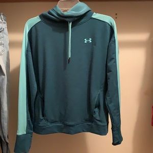 Dark blue under armour pull over